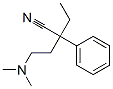 4-(ジメチルアミノ)-2-エチル-2-フェニルブタンニトリル 化学構造式