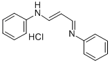 盐酸-N-(3-苯氨基-2-丙烯亚基)苯胺, 28140-60-5, 结构式