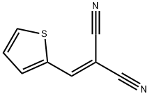(2-噻吩亚甲基)甲烷-1,1-二甲腈, 28162-32-5, 结构式