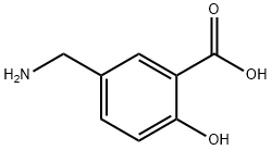 5-氨甲基-2-羟基苯甲酸, 2820-31-7, 结构式