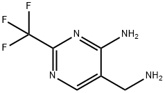 5-氨甲基-2-三氟甲基嘧啶-4-胺 结构式