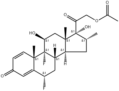 Flumethasone-17-acetate Struktur
