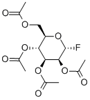 2,3,4,6-四-O-乙酰基-Α-D-吡喃葡萄糖酰氟 结构式