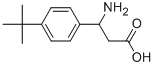 3-氨基-3-(4-叔丁基苯基)丙酸, 282524-82-7, 结构式
