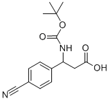 3-N-Boc-3-(4-cyanophenyl)propionic acid Structure