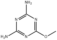 2,4-ジアミノ-6-メトキシ-1,3,5-トリアジン 化学構造式