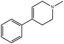 1-甲基-4-苯基-1,2,3,6-四氢吡啶 结构式