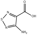 4-氨基-(1,2,5)-噻二唑-3-甲酸 结构式