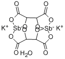 Potassium antimonyl tartrate sesquihydrate Struktur
