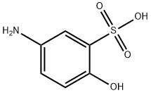 3-アミノ-6-ヒドロキシベンゼンスルホン酸 化学構造式