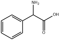 2-氨基-2-苯基乙酸, 2835-06-5, 结构式