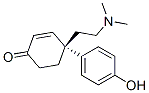 (S)-4-[2-(ジメチルアミノ)エチル]-4-(4-ヒドロキシフェニル)-2-シクロヘキセン-1-オン 化学構造式