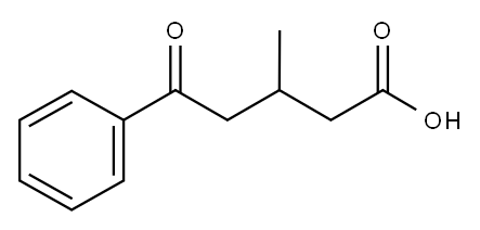 3-METHYL-5-OXO-5-PHENYLVALERIC ACID Structure