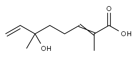 6-HYDROXY-2,6-DIMETHYL-2,7-OCTADIENOIC ACID 结构式