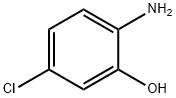 2-アミノ-5-クロロフェノール 化学構造式