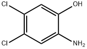 6-ヒドロキシ-3,4-ジクロロアニリン 化学構造式