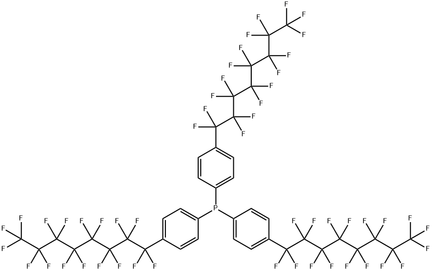 TRIS[4-(PERFLUOROOCTYL)PHENYL]PHOSPHINE Structure