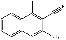 4-甲基-2-氨基喹啉-3-腈 结构式