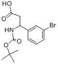 3-(3-BROMO-PHENYL)-3-TERT-BUTOXYCARBONYLAMINO-PROPIONIC ACID Structure