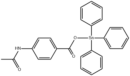 TRIPHENYL TIN-P-ACETAMINO BENZOATE Struktur