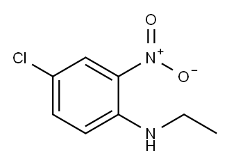 N1-乙基-4-氯-2-硝基苯胺, 28491-95-4, 结构式