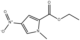 1-METHYL-4-NITRO-1H-PYRROLE-2-CARBOXYLIC ACID ETHYL ESTER Struktur