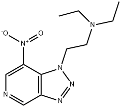 N,N-Diethyl-7-nitro-1H-1,2,3-triazolo[4,5-c]pyridine-1-ethanamine Struktur