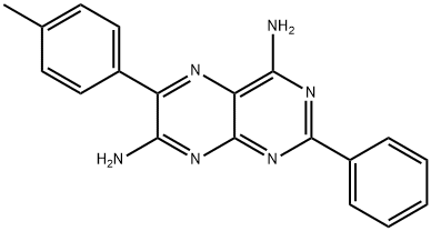 6-(4-methylphenyl)-2-phenyl-pteridine-4,7-diamine Struktur