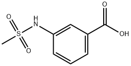 3-甲磺酰胺基苯甲酸, 28547-13-9, 结构式
