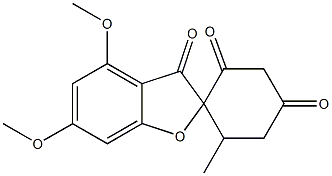 4,6-DiMethoxy-2'-Methyl-3,4',6'-grisantrione Struktur