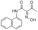 2-HYDROXYIMINO-N-NAPHTHALEN-1-YL-3-OXO-BUTYRAMIDE Struktur