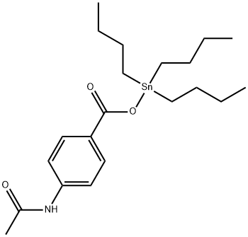 [(4-Acetylaminobenzoyl)oxy]tributylstannane Struktur