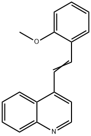 Methyl 2-(2-(4-quinolinyl)vinyl)phenyl ether Struktur
