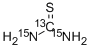 硫脲-13C,15N2 结构式
