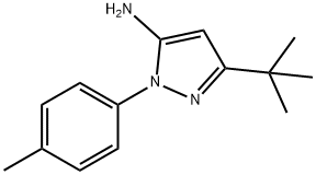 5-TERT-ブチル-2-P-トリル-2H-ピラゾール-3-イルアミン 化学構造式