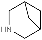 3-氮杂双环[3.1.1]庚烷 结构式