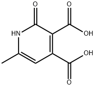 2-Hydroxy-6-Methylpyridine-3,4-dicarboxylic acid Struktur