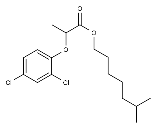 isooctyl 2-(2,4-dichlorophenoxy)propionate Structure