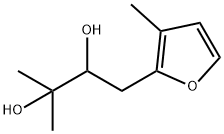 3-メチル-1-(3-メチルフラン-2-イル)-2,3-ブタンジオール 化学構造式