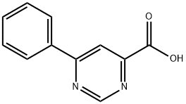 6-苯基-4-嘧啶羧酸 结构式