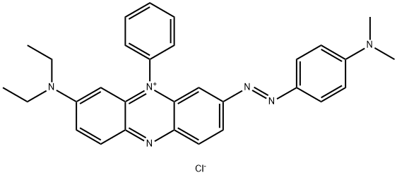 3-(Diethylamino)-7-[[p-(dimethylamino)phenyl]azo]-5-phenylphenaziniumchlorid
