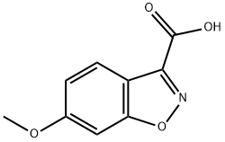 6-甲氧基-苯并[D]异恶唑-3-羧酸, 28691-48-7, 结构式
