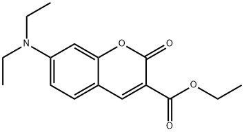 7-(二乙氨基)香豆素-3-甲酸乙酯 结构式