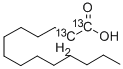 十四烷酸-1,2-13C2 结构式