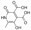 3,4-Pyridinedicarboxylic  acid,  1,2-dihydro-5-hydroxy-6-methyl-2-oxo- 结构式