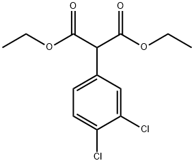 (3,4-二氯苯基)丙二酸二乙酯 结构式