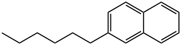 2-ヘキシルナフタレン 化学構造式