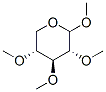 メチル2-O,3-O,4-O-トリメチル-β-D-キシロピラノシド 化学構造式