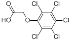 (ペンタクロロフェノキシ)酢酸 化学構造式