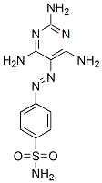 p-[(2,4,6-Triaminopyrimidin-5-yl)azo]benzenesulfonamide Struktur
